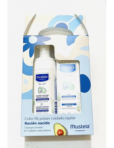 Farmacia Fuentelucha  Pack Mustela Cuidado Costra Láctea 40 ml + Champú  Mousse Recién Nacido 150 ml
