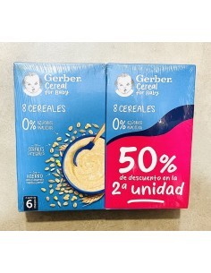 GERBER Papillas de Cereales para Bebés Multicereales 0% 250G