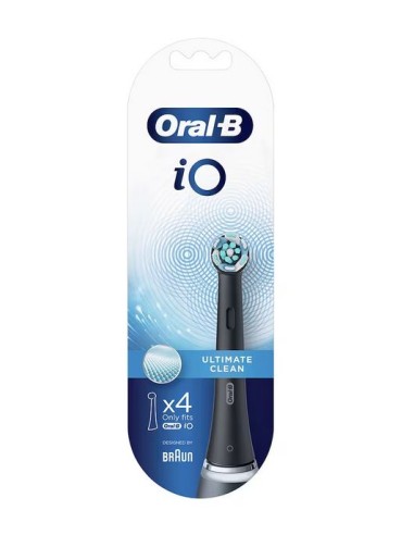 Cabezal de Cepillo eléctrico Oral-B iO Ultimate Clean negro 4 uds