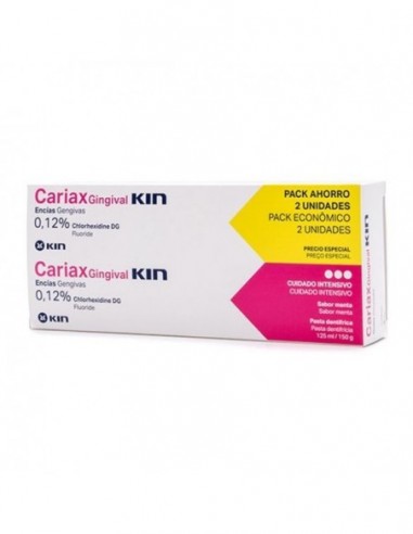 Cariax Pack Gingival Pasta dentífrica 2x125ml