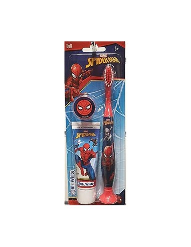 Mr. White Kit de Viaje Spiderman Cepillo + Pasta de Dientes 25 ml