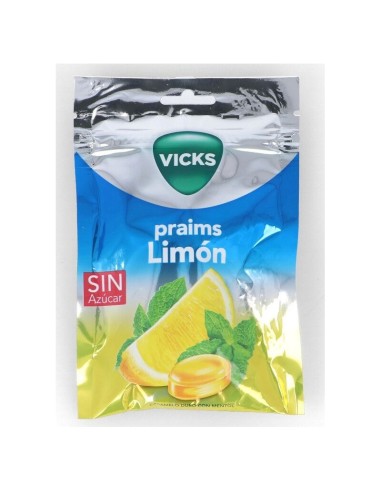 Vicks Praims Caramelos Limón con Mentol Refrescante 72gr