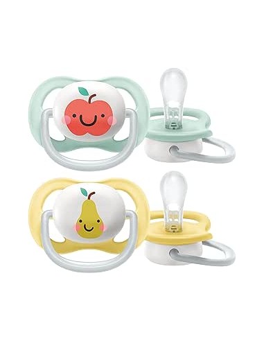 Avent Chupete Ultra Air Happy Frutas 0-6 m 2 Uds