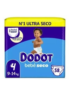 Dodot Dodot Sensitive Pañales talla 2 para bebes de 4 a 8 kilogramos 58  uds. 58 uds