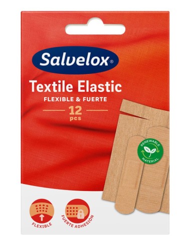 Salvelox Textil Elástico 12 Apósitos Surtidos