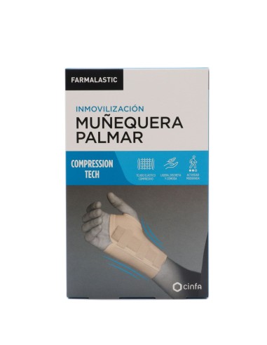 Farmalastic Muñequera Palmar Férula Extraíble