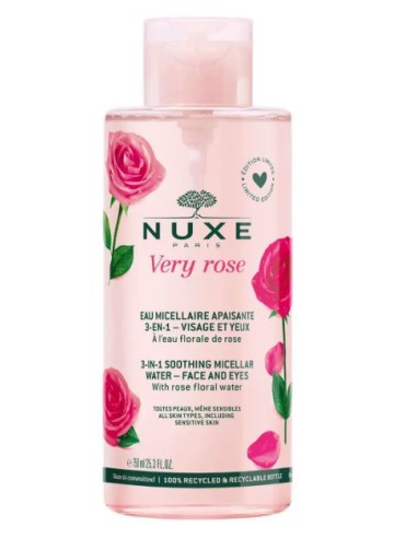 Nuxe Very Rose Agua Micelar Calmante Maxi 3 en 1 Frasco 750ml