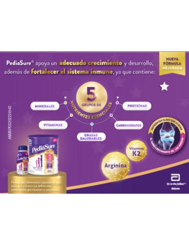 PediaSure – Sabor Chocolate – Complemento Alimenticio para Niños con  Proteínas, Vitaminas y Minerales – 850 gr