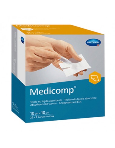 Medicomp Compresas apósito esteril 10x10 cm 50 Uds.