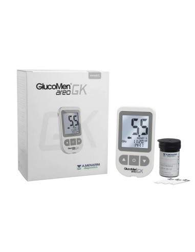 GlucoMen GK Glucómetro medidor de Glucosa + 25 tiras de regalo