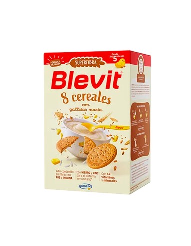 Blevit Superfibra 8 Cereales Con Galletas María 500 gr