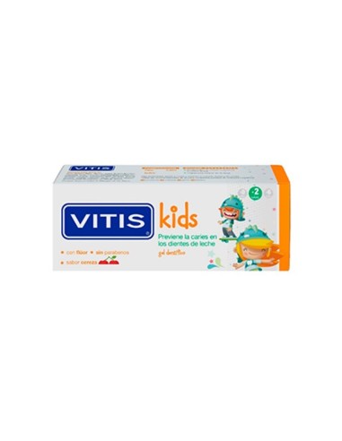Vitis Kids Dentifrico con Fluor +2 años 50 ml