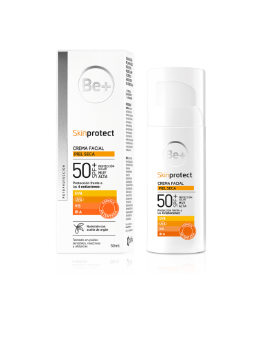 Be+ Skin Protect Crema Facial Piel Seca SPF 50+ 50 ml