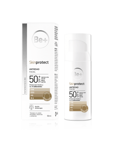 Be+ Skin Protect Fluido Facial Antiedad SPF 50+ 50 ml
