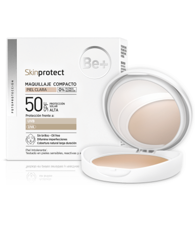 Be+ Skin Protect Maquillaje Compacto SPF 50 Piel Clara 10 g
