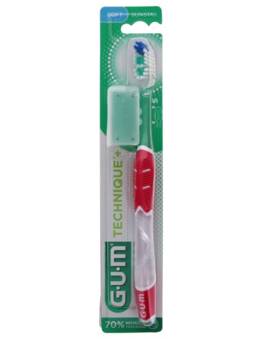 Gum Cepillo Dental Adulto 491 Technique+ Compacto Suave