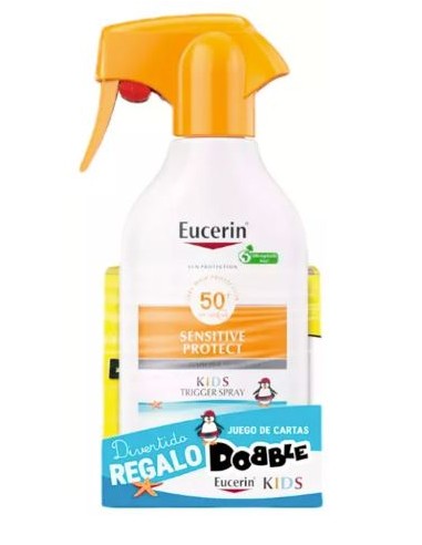 Eucerin Sun Kids Sensitive Spray Protect FPS 50+ 250 ml + Regalo Juego Cartas