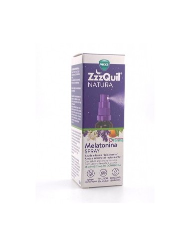 ZzzQuil Natura Melatonina Spray Lavanda y Naranja 30 ml