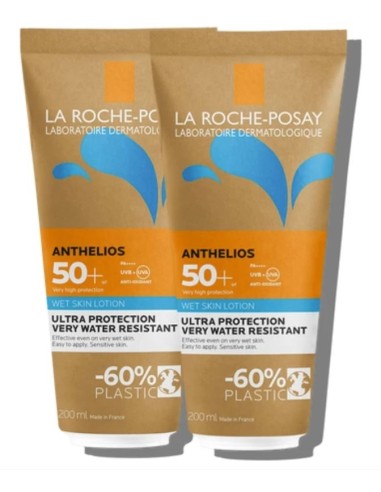 La Roche Posay Duplo Anthelios Lotion Wet Skin SPF 50+ 2 x 250 ml