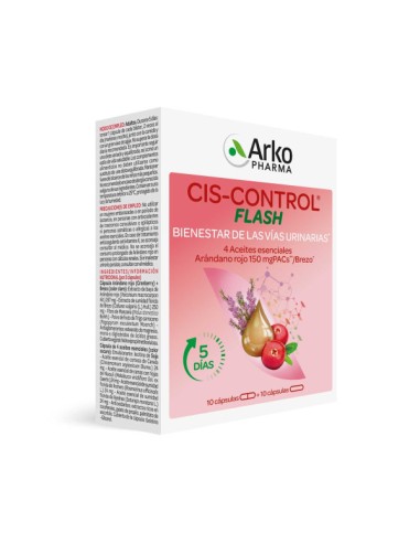 Arkopharma Cis-Control Flash 10 Cápsulas