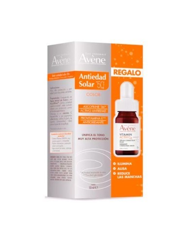 Avene Solar Anti-edad SPF 50 con color 50 ml