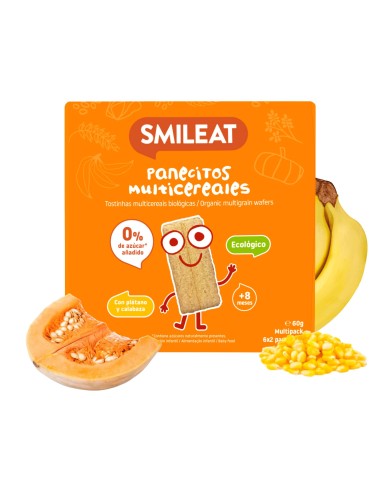 Smileat Panecitos Multicereales Ecologicos 60 g