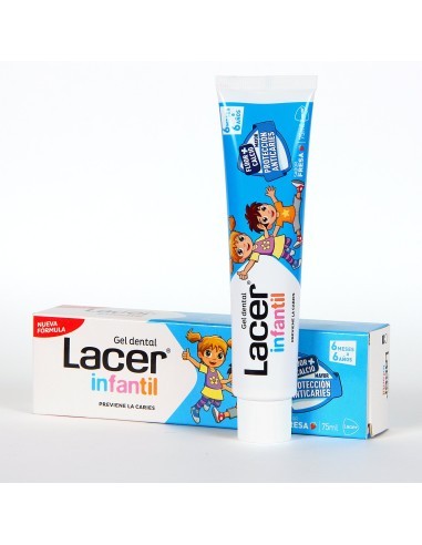 Lacer Infantil gel dental fresa 75 ml