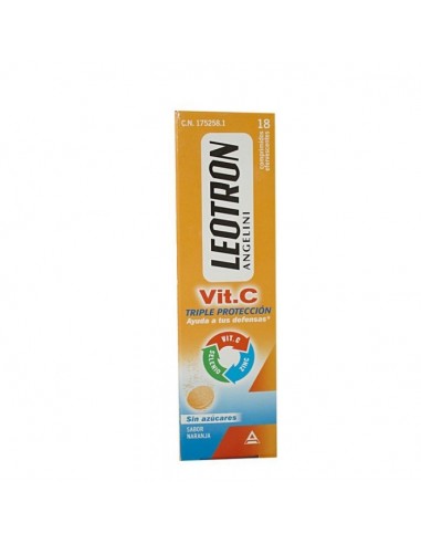 Leotron vitamina c 18 comprimidos efervescentes