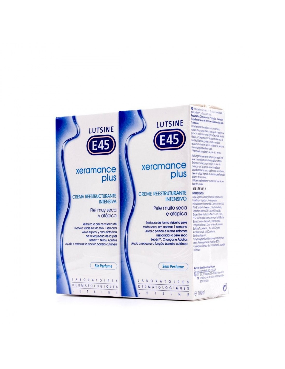 liebre hipótesis chisme Farmacia Fuentelucha | E45 Lutsine Xeramance Plus Pack 2x100 ml