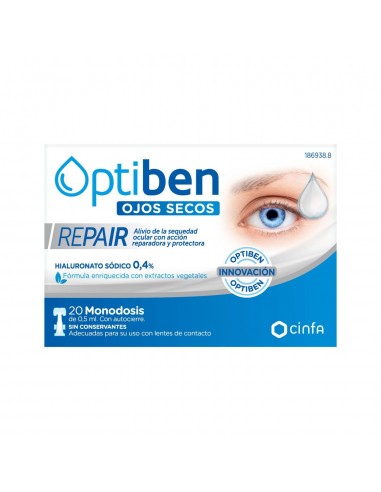 Optiben Ojos Secos Repair 20 Monodosis
