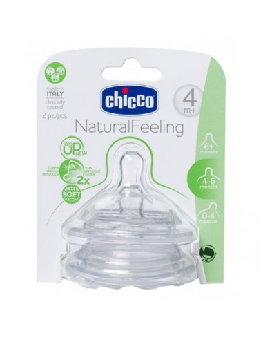 Chicco Tetina Step Up New 4m+ Flujo Regulable 2 uds