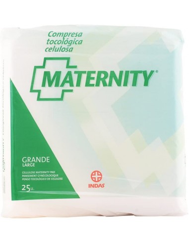 Compresas maternity indas celulosa 25 unidades
