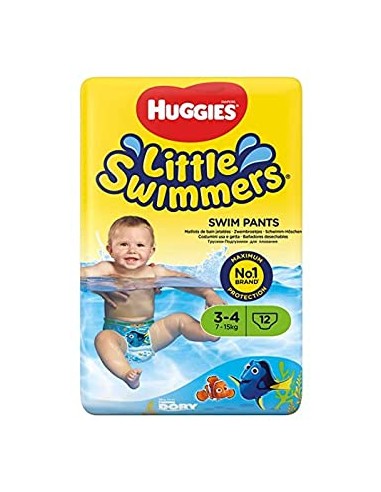 Huggies Little Swimmers Talla 3-4 12 unidades