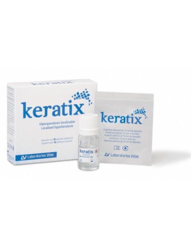 Keratix Solución con 36 Parches Adhesivos