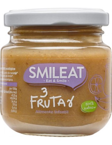 Smileat Potito 3 frutas 130 g Ecologico
