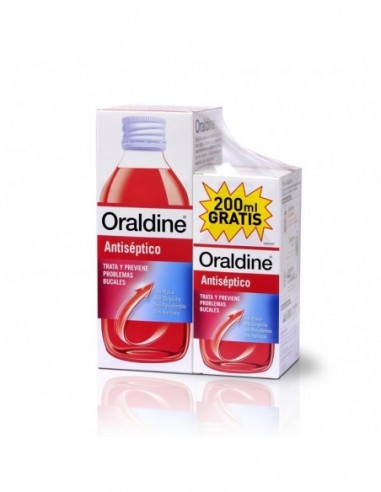 Oraldine Colutorio antiseptico Pack 400 ml +200 ml