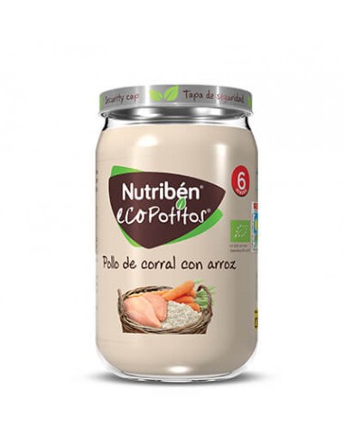 Nutribén Ecopotitos Pollo de Corral con arroz 235 g