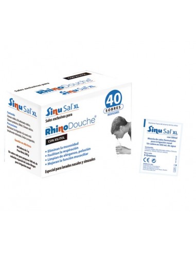 Rhinodouche Sinusal XL Sales Limpieza Nasal 5 Gr 40 Sobres