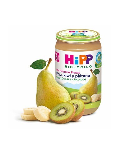 Hipp potito Bio Pera, Kiwi y Platano 250 g
