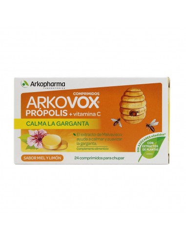 ArkoVox Propolis Vit C 20 comprimidos sabor miel limón