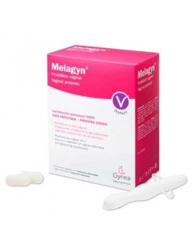 Melagyn Probiótico vaginal 7 comp vaginales