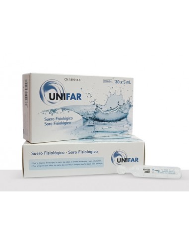 Suero fisiológico Unifar 30x5 ml Pack 2 envases